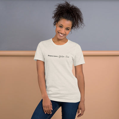 Peace, Love, Gluten Free Unisex T-Shirt