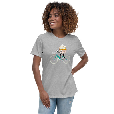 Cupcake on a Bicycle Women's T-Shirt