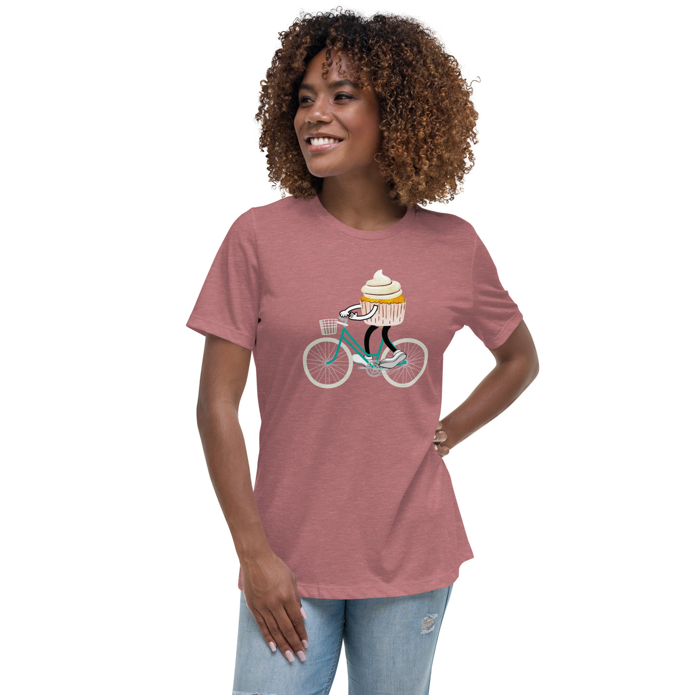 Cupcake on a Bicycle Women's T-Shirt